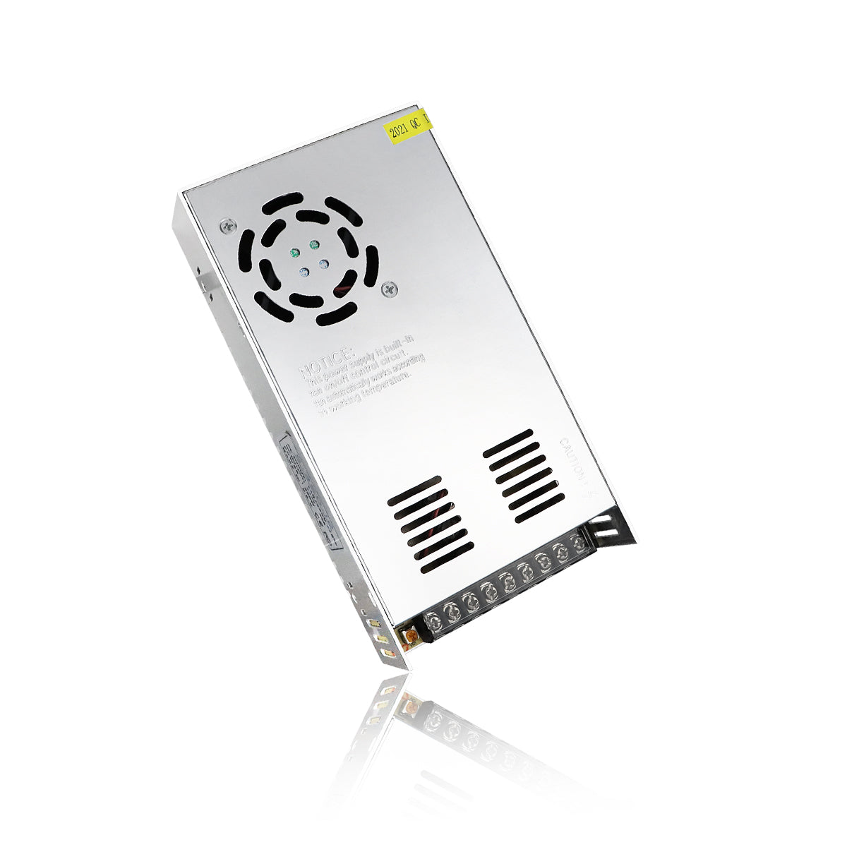 DC 12V LED Switching Power Supply 350W–600W, AC 110/220V Input, High Power LED Driver Transformer, Cooling Fan Metal Case, CE/FCC/RoHS Certified