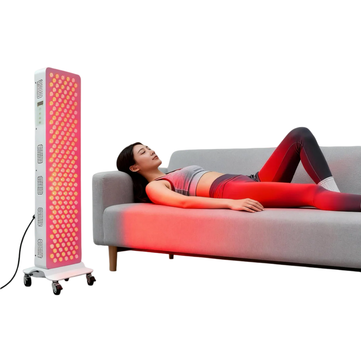 ALW-PRO Series Large Panel Infrared Therapy Lamp – 140W / 260W / 420W | Dual Chip Red & IR | Touch Control with Timer & Pulse Dimming | 30° Lens | AC85–265V | Hanging Rope & Goggles Included | for Skin Care | US / EU / UK / AU Plug