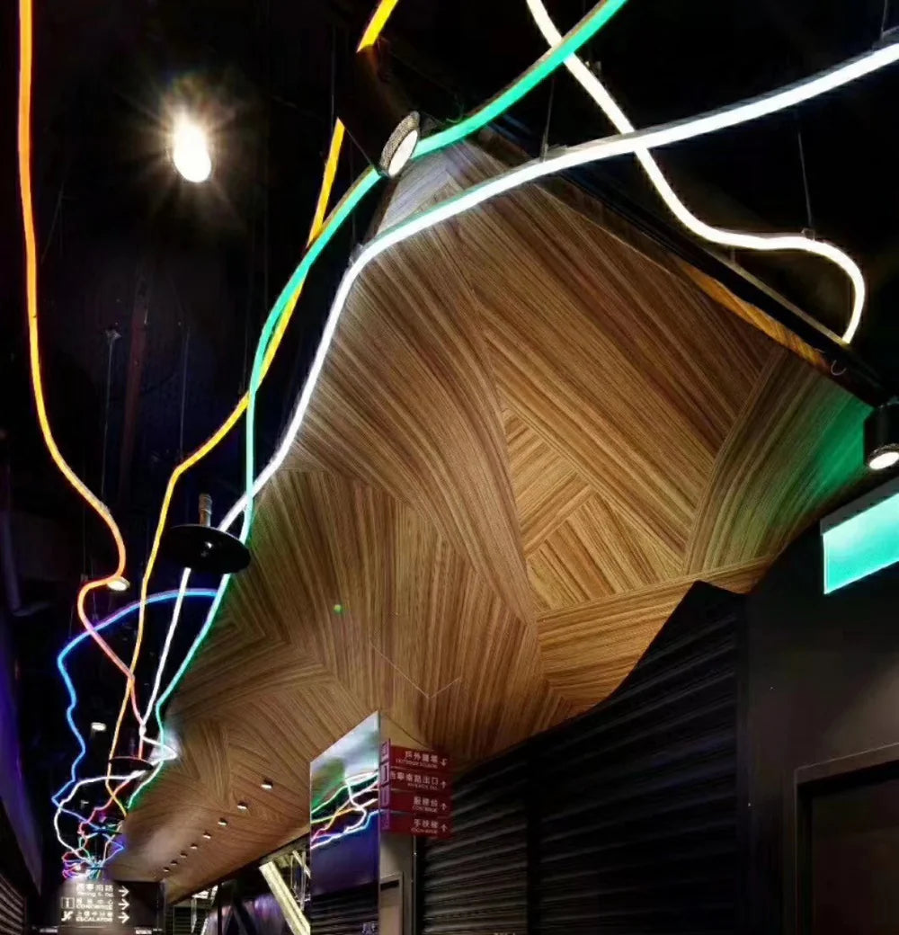 S22D Black Neon Light Housing – ⌀22mm | Silicone LED Channel System | 8mm PCB Width | IP67 Waterproof | 16.4FT/5M*1/16.4FT/5M*5