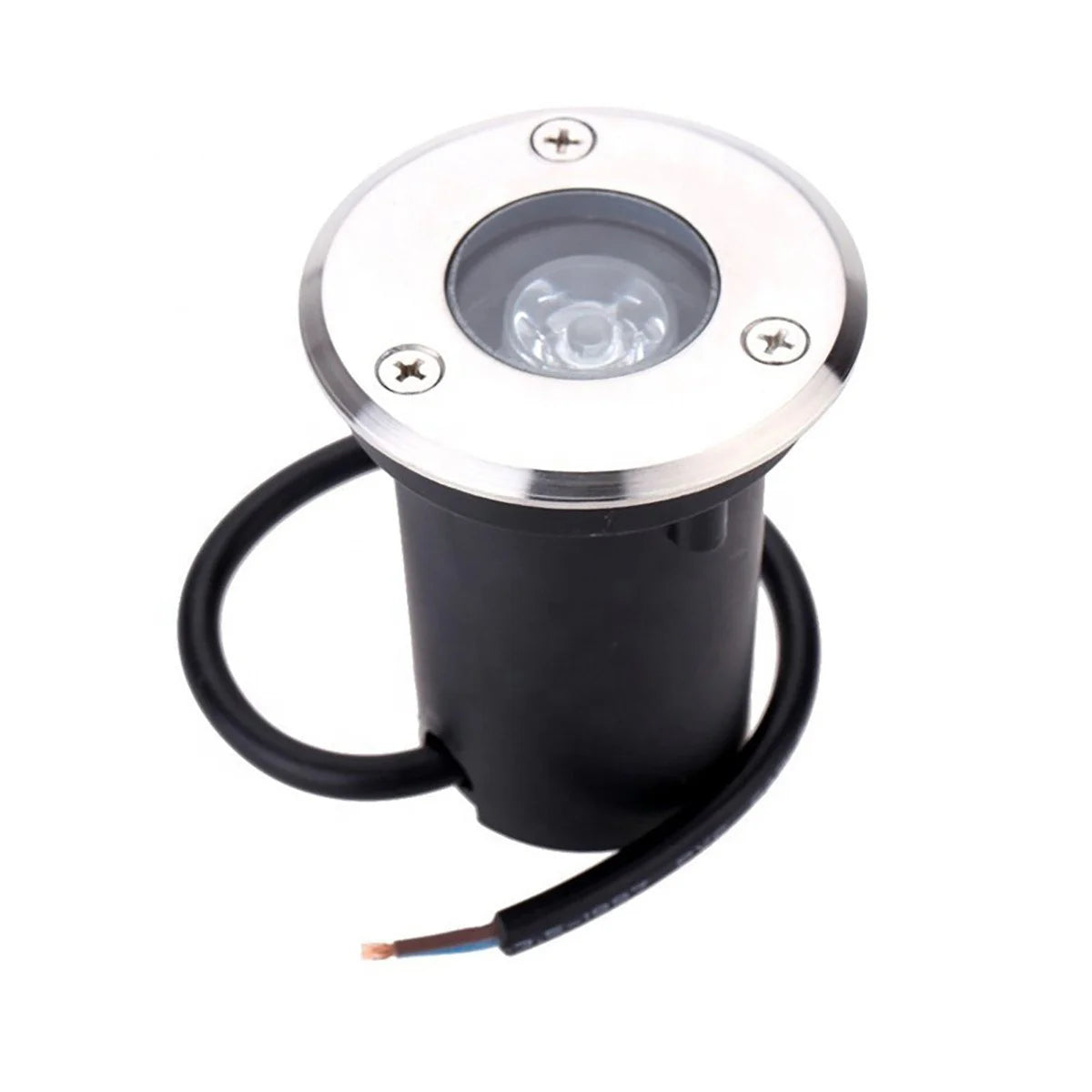 LightingWill LED Inground Well Light – Low Voltage DC 12V / 24V | 1W / 3W / 5W / 7W | 2 / 4 / 10-Pack | Warm White | IP67 Waterproof | Landscape Uplighting for Garden, Pathway & Yard