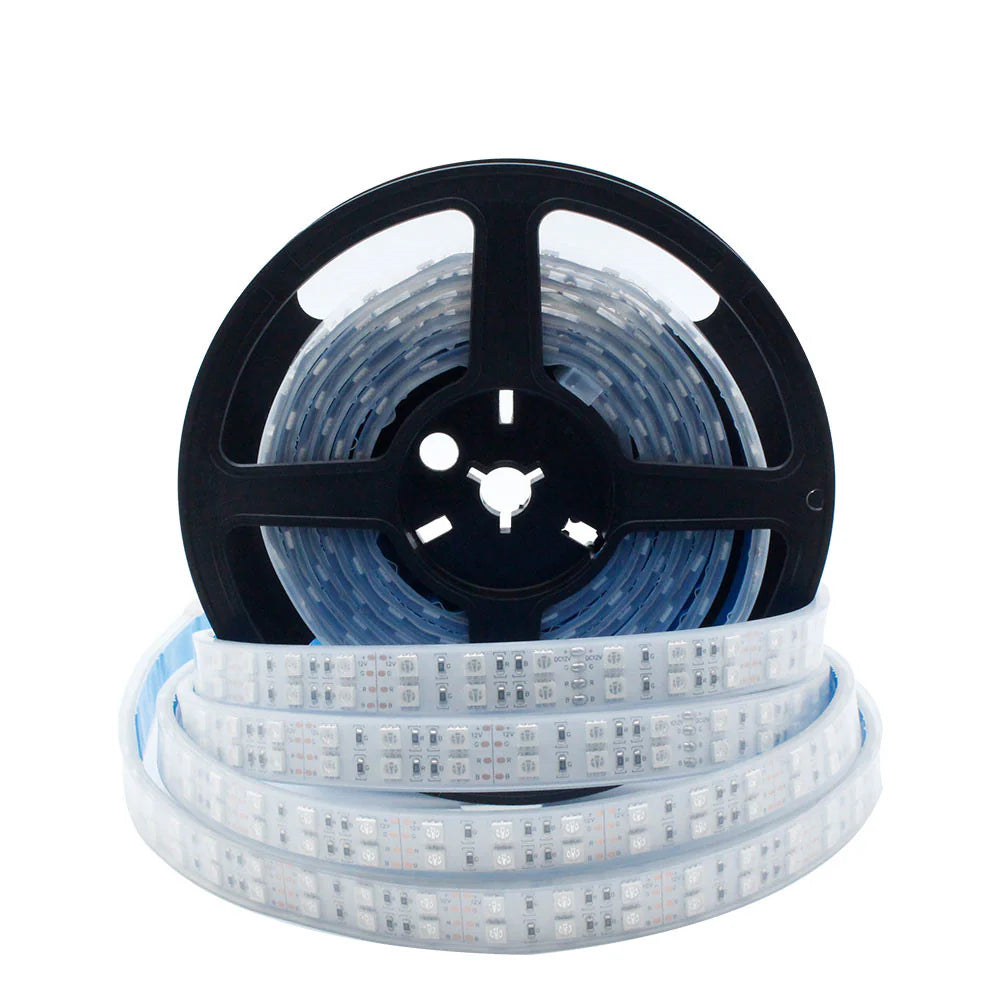 LightingWill 395–405nm SMD5050 UV LED Strip Light – 30/60/120 LEDs/m, 5M (16.4FT), DC12V, Non-Waterproof/IP67