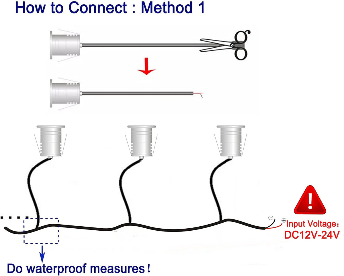 3W 3-LED Underwater Pool Lights – DC 12V / 24V Low Voltage | 3W | Stainless Steel & Aluminum Submersible Lights | IP68 Waterproof | Red / Green / Blue / 3000K / 4000K / 6000K for Pool, Fountain & Pond Lighting | 8 / 10-Pack