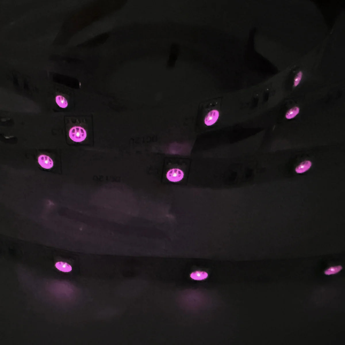 LightingWill 940nm SMD5050 DC12V IR LED Strip Light – 30/60/120 LEDs/m, 5 Meters, IP00/IP65