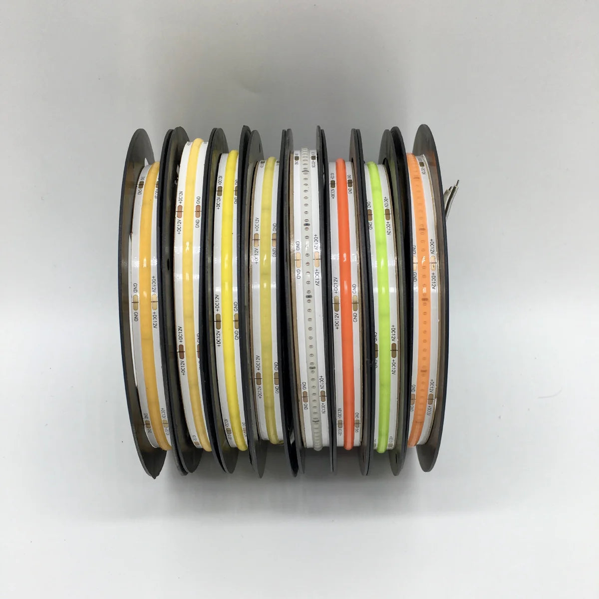 COB LED Strip Light 12V/24V 320/480/512LEDs/M, 8mm Flexible Dot-Free LED Tape, CRI80+ High Brightness Non-Waterproof, 3000K/4000K/6500K & RGB Colors for Cabinet Kitchen Lighting, 5M/10M Pack