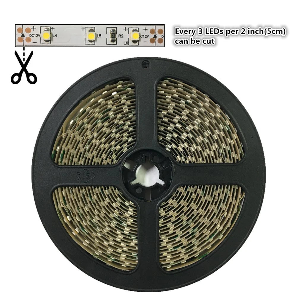940nm IP65 Waterproof DC12V-IR LED Strips-SMD2835/SMD5050-30/60/120/240 LEDs/m-5/50 Meters-Invisible IR Light, No-Glow Night Vision, Wildlife Camera, Covert Lighting