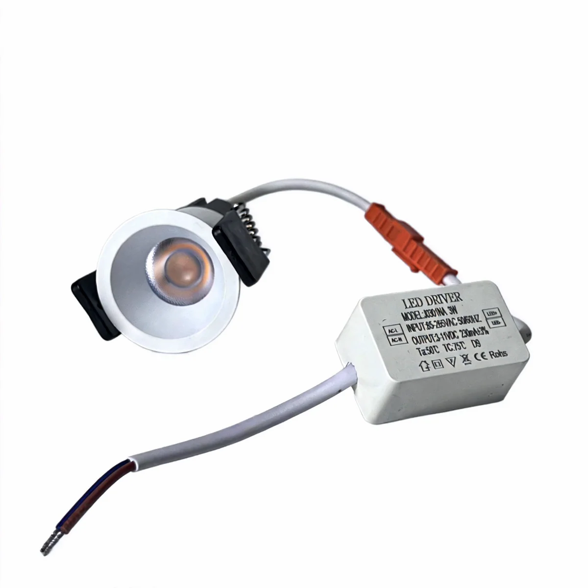 FX Waterproof Downlight – FX-5 Series Deep Anti-Glare Mini LED Downlight | 3W / 5W | Ø1.38" Cutout | 24° Beam | AC100–240V | CRI 95+ Full Spectrum | Precision Accent Lighting | White Housing | 4 / 10 Pack | Non-Dimmable