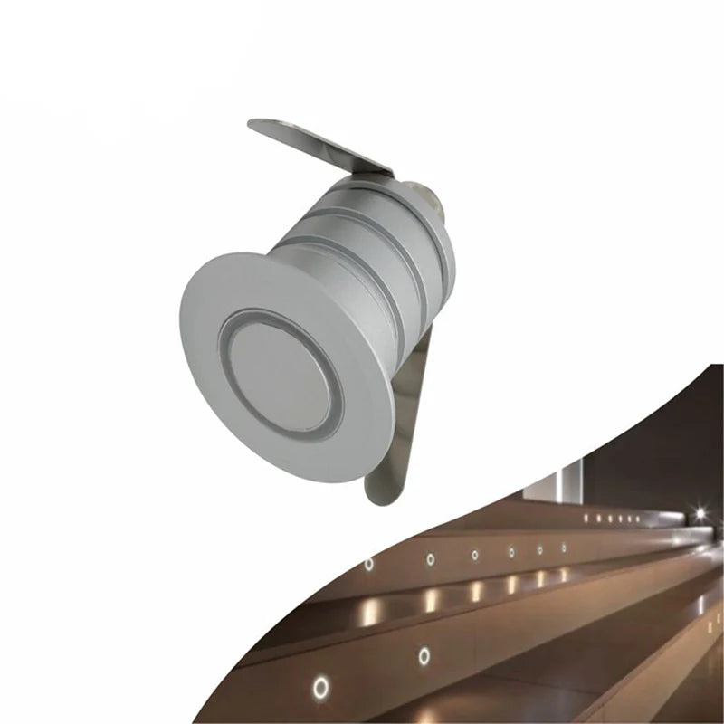 8/10-Pack Low Voltage Halo Ring LED Step Lights – 3000K / 4000K / 6000K | 1W / 3W | DC12–24V | IP67 Waterproof Recessed Wall & Stair Lights