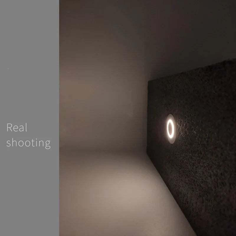 8/10-Pack Low Voltage Halo Ring LED Step Lights – 3000K / 4000K / 6000K | 1W / 3W | DC12–24V | IP67 Waterproof Recessed Wall & Stair Lights