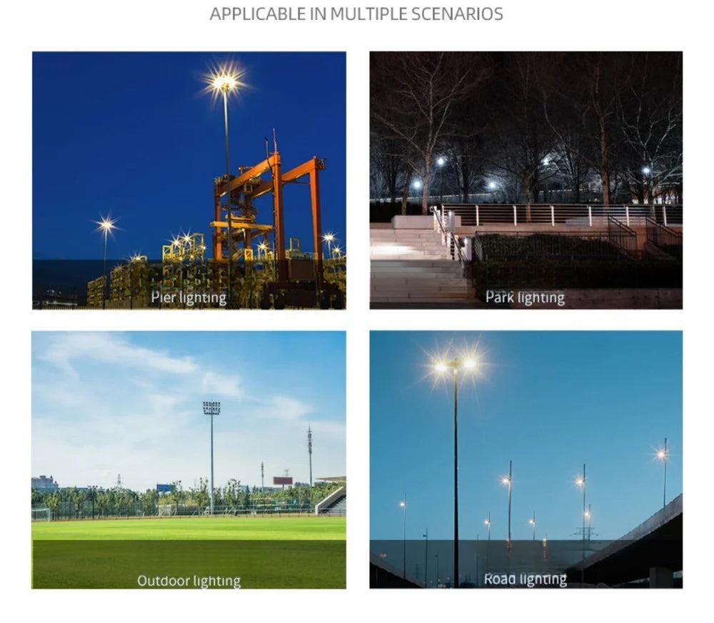 LightingWill FL-E Series LED Flood Light Outdoor 10W-300W IP66 SMD2835 Security Floodlight 90-100LM/W Aluminum Black Housing Hardwired Warm White Cool White 2/10-Pack