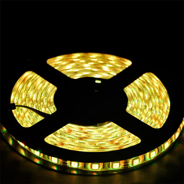 LightingWill 10MM SMD5050 RGB LED Strip Light - DC12V | 60 / 120 LEDs/M | 10mm PCB | IP00 / IP65 / IP67 | 5/50M | for Mirror, Kitchen Cabinet, Bedroom