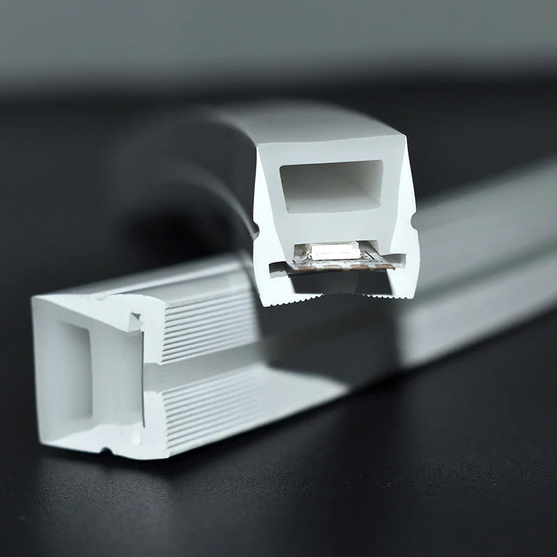 S1616 Side Edge Lighting Neon Light Housing – 16x16mm | Silicone LED Channel System | 12mm PCB Width | IP67 Waterproof |16.4FT/5M*1/16.4FT/5M*5 | Local Stock US/UK/DE