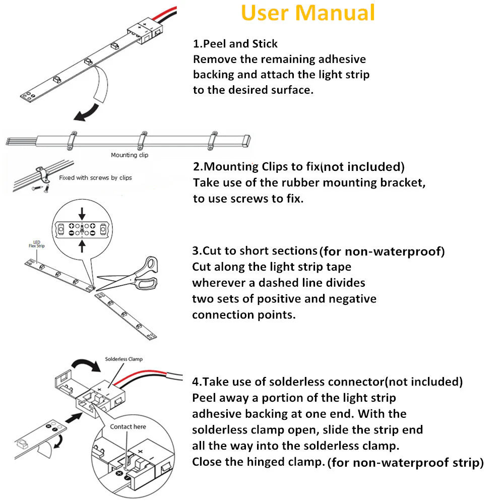 LightingWill 380–385nm SMD2835 UV LED Strip Light – 60/120/240 LEDs/m, 5M (16.4FT), DC12V, Non-Waterproof/IP67