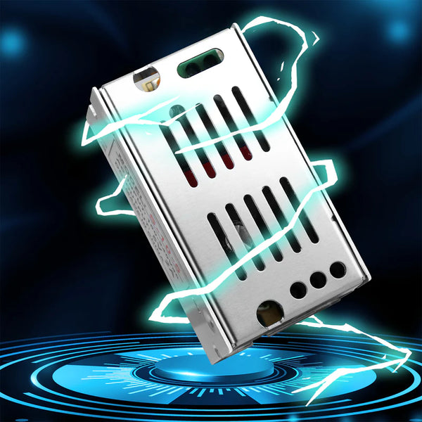 DC 5V LED Switching Power Supply 10W–100W, AC 110/220V Input, LED Light Driver Transformer, Durable Metal Housing with Screw Terminals, CE/FCC/RoHS Certified