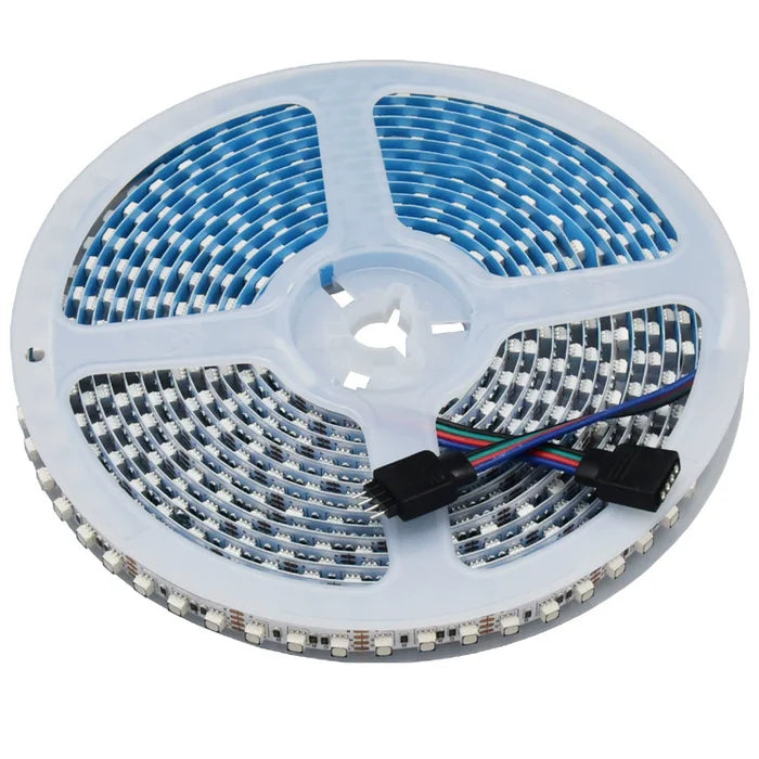 LightingWill 8MM Wide SMD3535 RGB LED Strip Light - DC12V | 120 LEDs/M | 8mm PCB | Non-Waterproof | 5/50M | for Mirror, Kitchen Cabinet, Bedroom