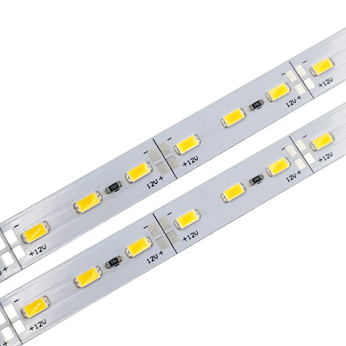 LightingWill SMD5630 Rigid LED Strip Light – DC12V / 24V | 18W/M | 72 LEDs/M | 12mm PCB | 1Meter Length | Warm White / Natural White / Daylight White / Cool White | Indoor Linear Lighting Bar | 10 / 50PCS