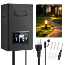 400W Landscape Lighting Transformers – 120V to 12V/14V AC, Dual Zone, Timer & External Photocell, Power Supply for Landscape Lighting Systems