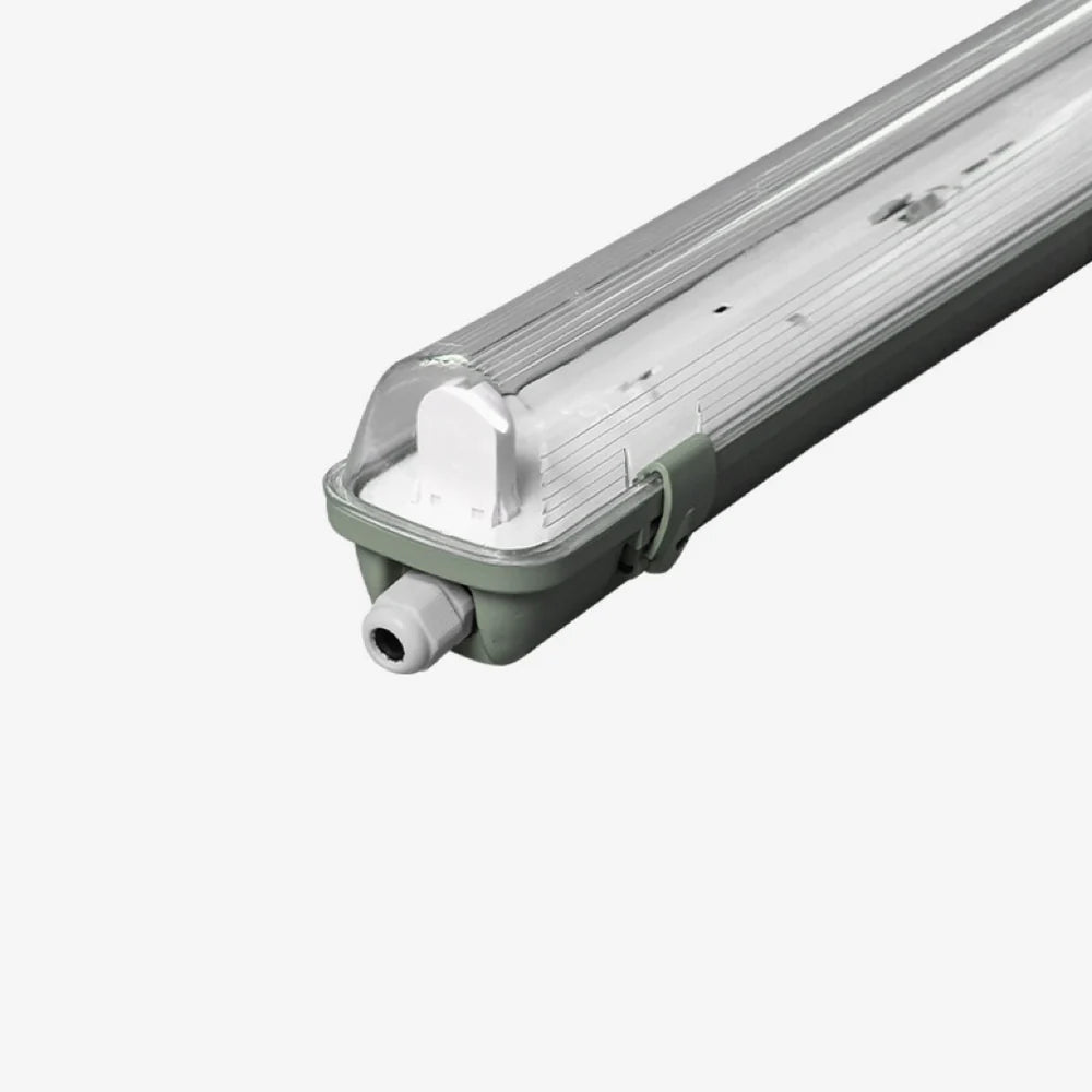 TP Series 4ft LED Tri-Proof Light, 1-Tube Included Waterproof Dustproof LED Fixture Stripe Clear Cover 3000K/4000K/5000K AC 90–240V Non-Dimmable 4-Pack