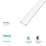 S-TE Series 5×15mm Top Emitting LED Neon Housing | 12mm PCB Width | S0515 Premium Neon Housing | IP67 Waterproof | 16.4FT/5M | Standard Install | Furniture Cabinet Lighting