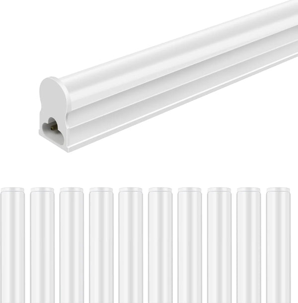 IT Series 2FT T5 LED Shop Light, Integrated Fixture 10W Warm/Natural/Daylight White Linkable Utility Ceiling & Under Cabinet Tube Light Corded Electric with Built-in On/Off Switch Non-Dimmable AC90–240V 4-Pack / 10-Pack