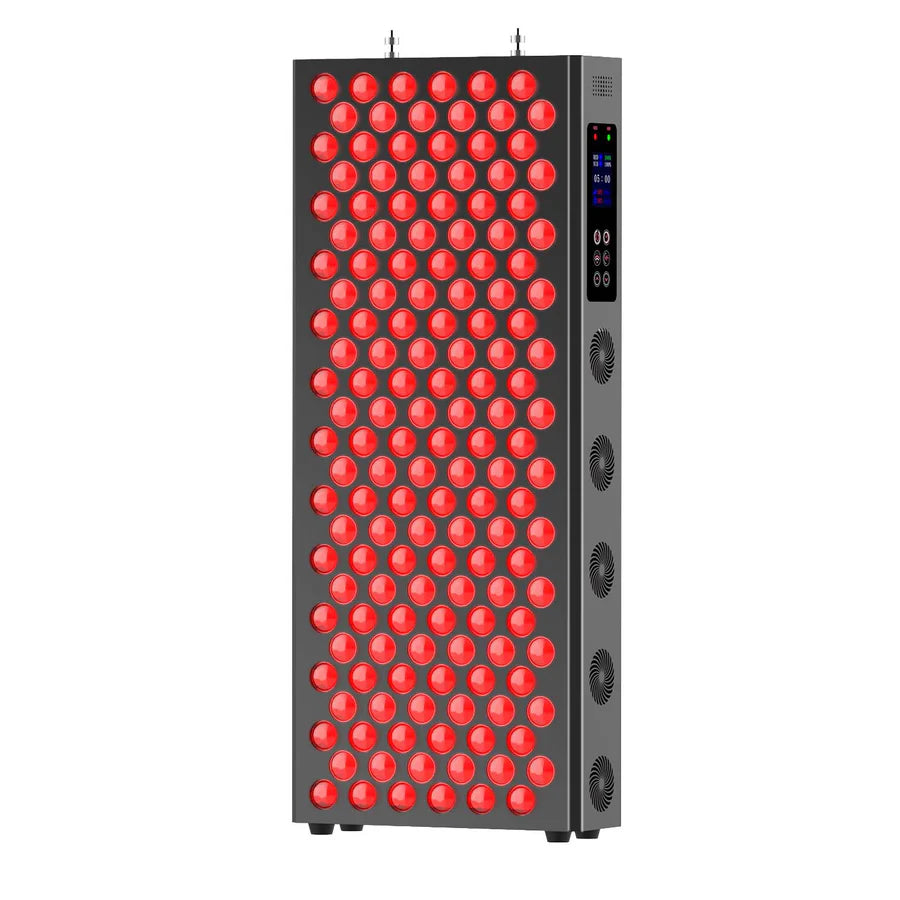 230W Large Panel Infrared Therapy Lamp – Dual Chip Red & IR Smart Touch Control Panel Timer & Pulse Dimming 60° Lens AC85–264V Skin Care & Muscle Joint Relief US EU UK AU Plug