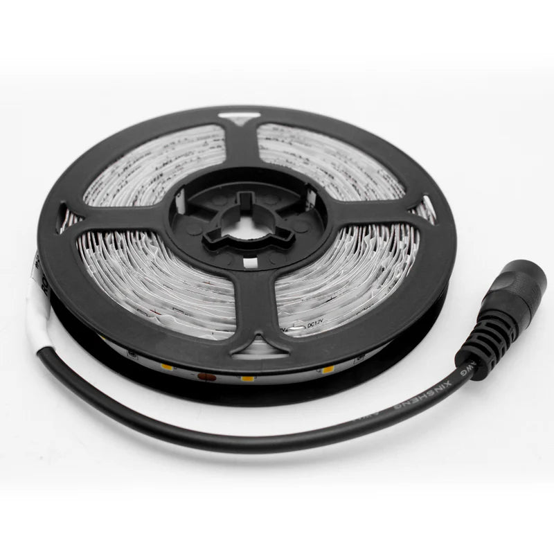 LightingWill DC24V SMD2835 Full Spectrum LED Strip Light 60LEDs/m 300 LEDs 10W/m, CRI 97+ High CRI LED Ribbon 2700K–6500K, 8mm PCB IP00/IP67 for Cabinet, Bedroom and Mirror Lighting, 5/50M