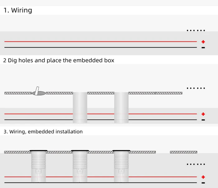 8/10-Pack Low Voltage Halo Ring LED Step Lights – 3000K / 4000K / 6000K | 1W / 3W | DC12–24V | IP67 Waterproof Recessed Wall & Stair Lights