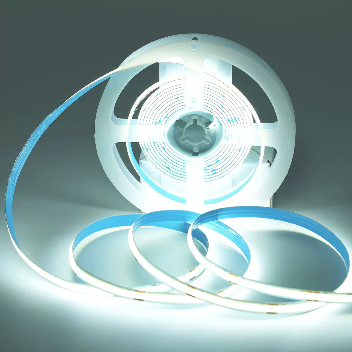 COB LED Strip Light 12V/24V 320/480LEDs/M, 8mm Flexible Dot-Free LED Tape, CRI90+ Non-Waterproof, 3000K/4000K/6500K for Cabinet Kitchen Lighting, 5M/10M Pack