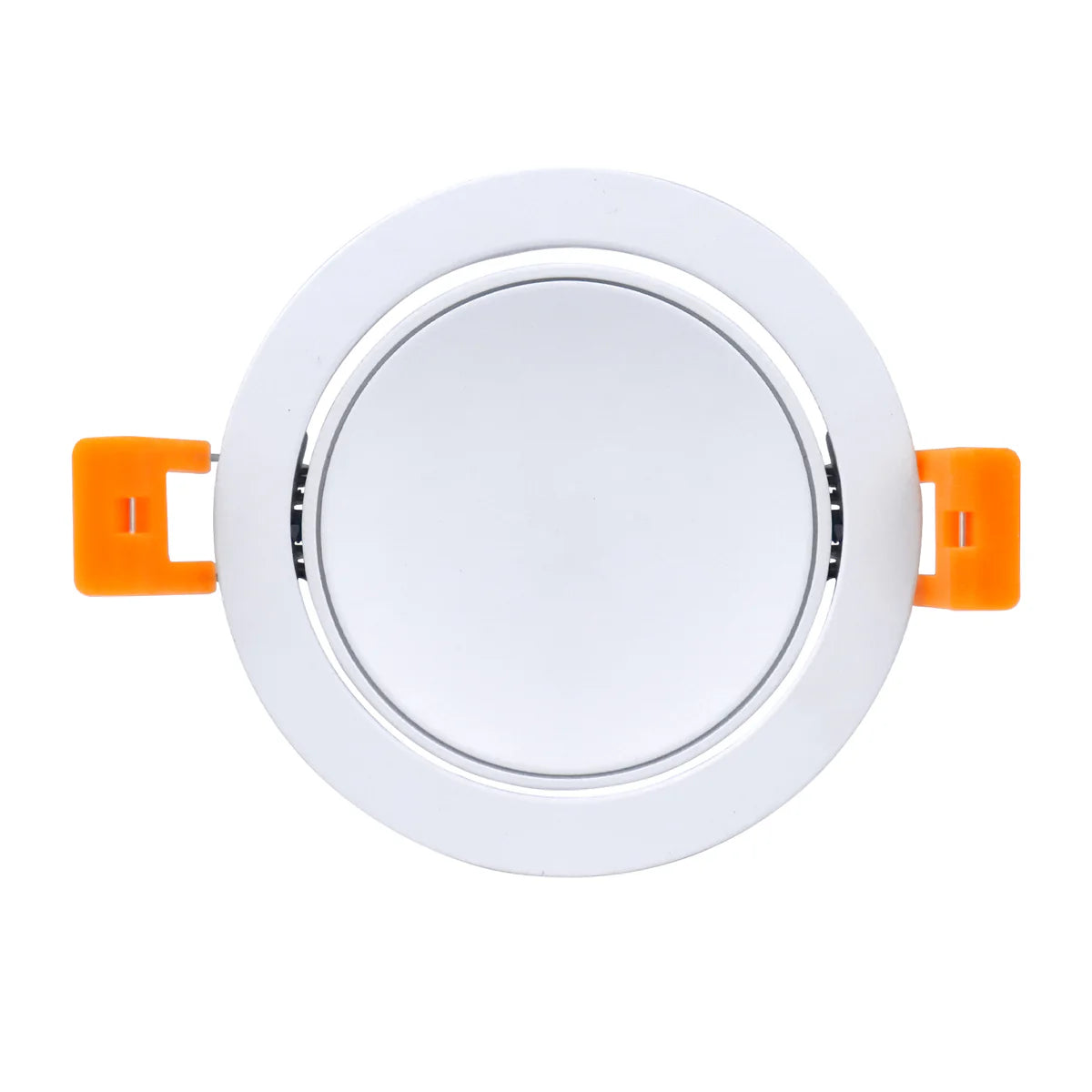 ECO-5 Series Adjustable Ultra-Thin Frosted LED Downlight – White Housing – TRIAC Dimmable – 5W (3″ Cut-out) – 4-Pack – 3000K–6000K – 100–130V / 200–240V