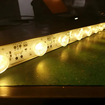 LightingWill 1M DC12V High Brightness Rigid LED Strip Light – 22W | SMD3030 18LEDs/M | 25mm PCB | Warm White / Natural White / Daylight White / Cool White | IP00 / IP65 | for Side-Emitting Light Box | 10 / 50PCS