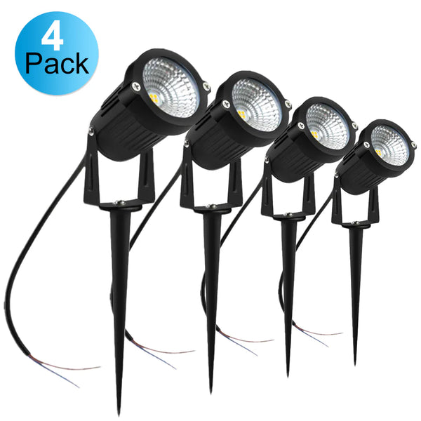LightingWill All-in-One Low Voltage Landscape Lighting Kit - Smart Transformer | 6 Pack Landscape Lights | 3000K Warm White | IP65 Waterproof | Outdoor Lights for Yard Garden Pathway
