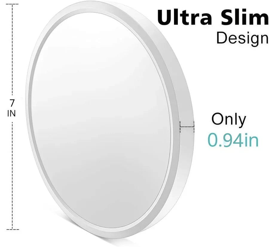 7 Inch Round 12W White LED Ceiling Light, 3000K / 4500K / 5000K / 6500K Flush Mount Ceiling Light Local Stock (US/UK/DE)