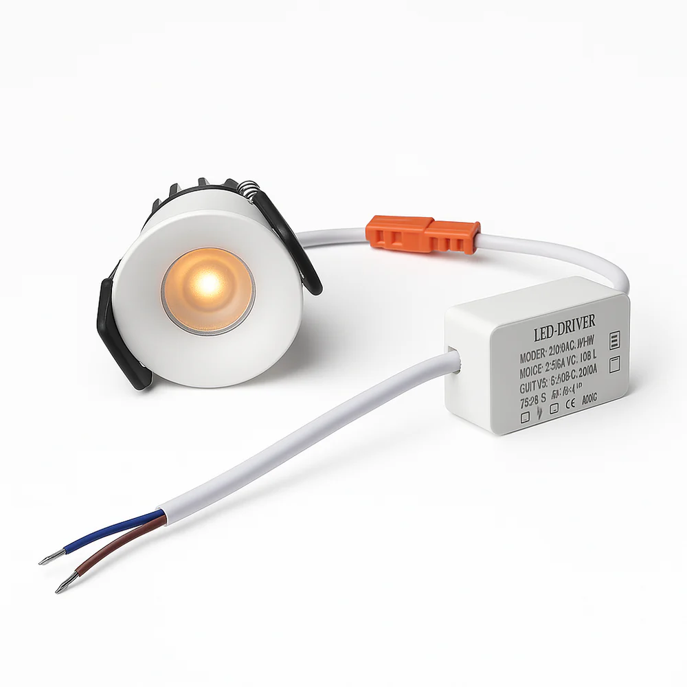 FX Waterproof Downlight – FX-6 Series Deep Anti-Glare Mini LED Downlight | 3W / 5W | Ø1.38" Cutout | 24° Beam | AC100–240V | CRI 95+ Full Spectrum | High-End Accent Ceiling Light | Black Housing | 4 / 10 Pack | Non-Dimmable