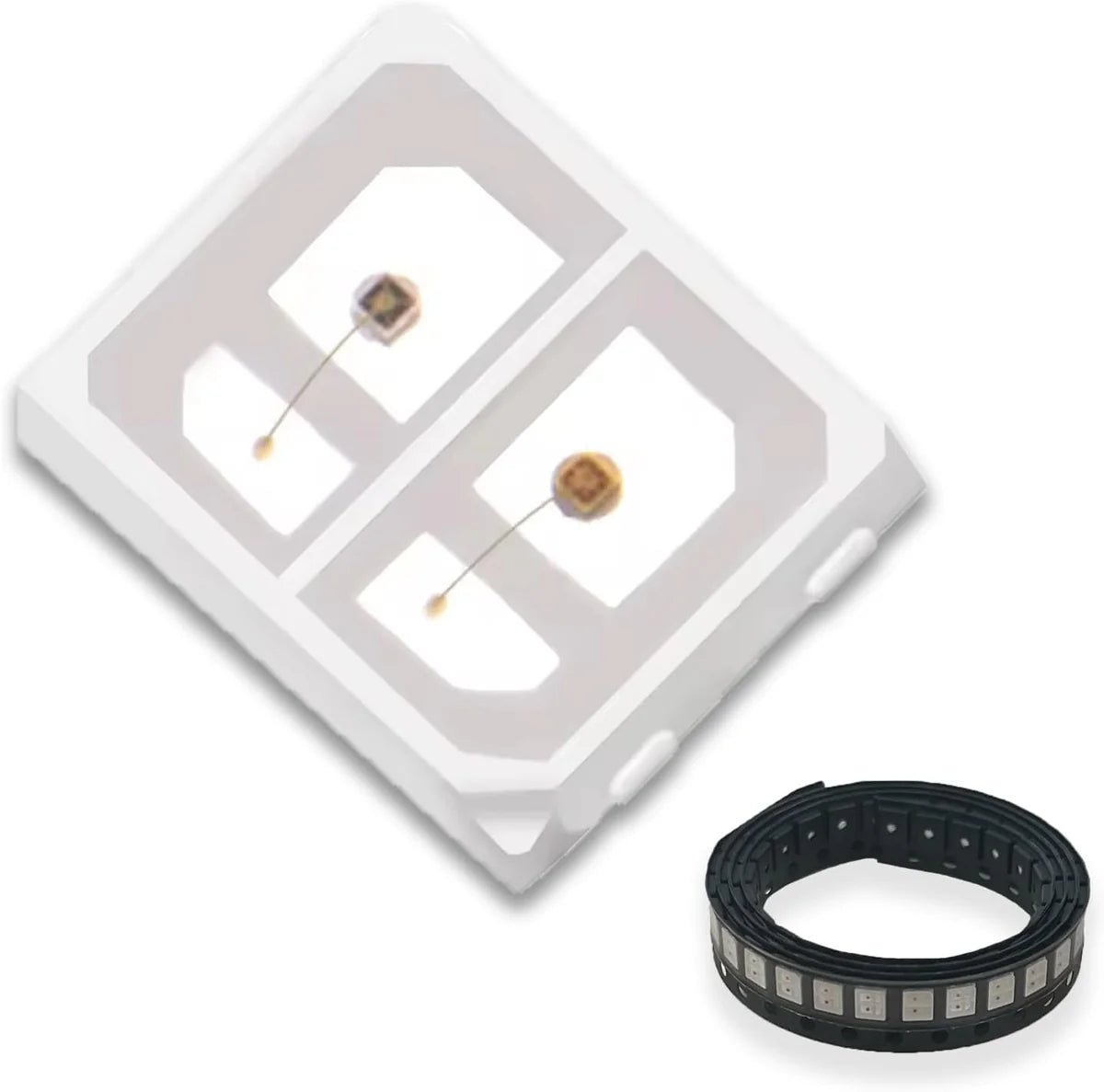 635nm LED Emitters – High Intensity Visible Light Indicators & Illumination Pack 1000 4000 0.2W 0.5W Gold Wire SMD2835 SMD5050