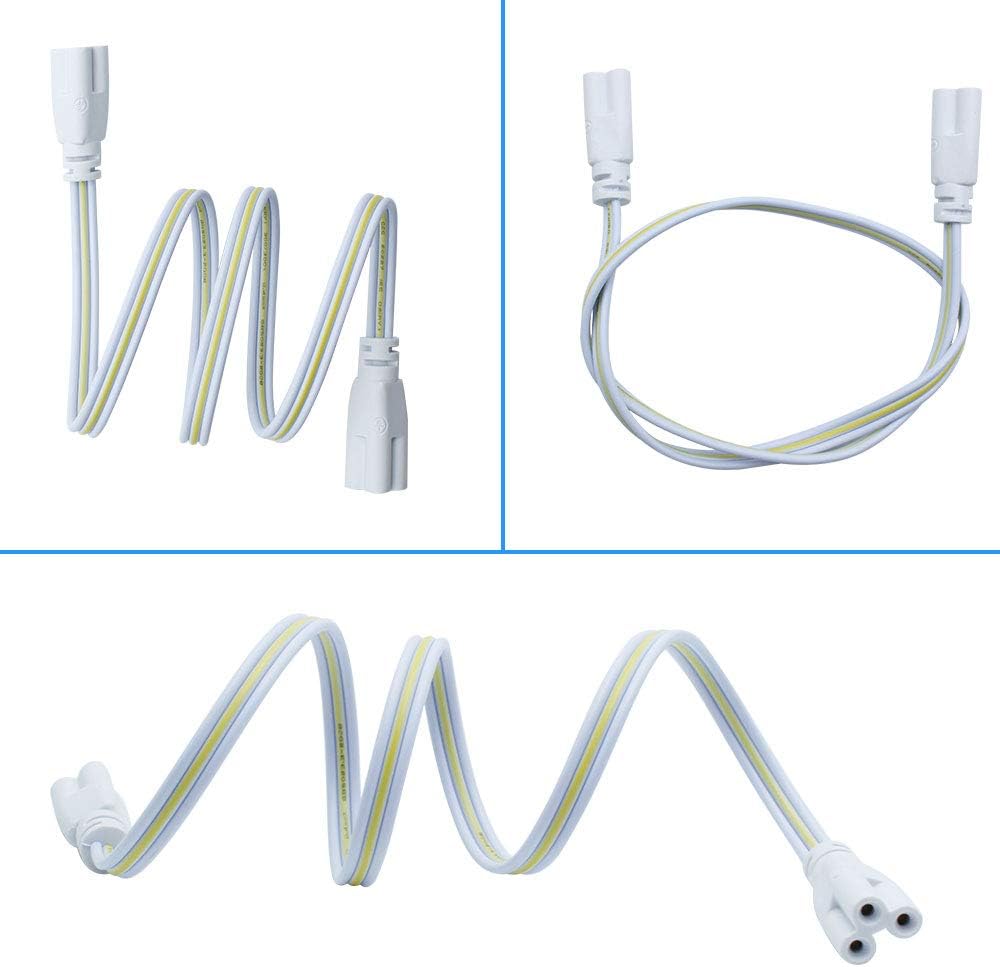 LightingWill T5 LED Lamp Connecting Wire Ceiling Lights LED Integrated Tube Cable Linkable Cords for LED Tube Lamp