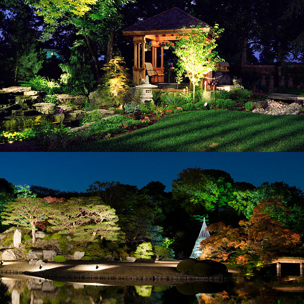 LightingWill 5W Low Voltage LED Landscape Light – DC 12V | 4 / 8-Pack | 3000K Warm White | IP65 Waterproof | Outdoor Lights for Yard Garden Pathway