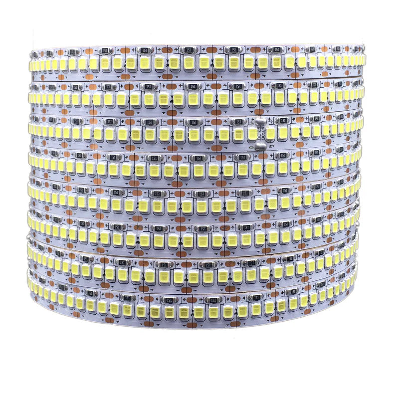 High Density SMD2835 LED Strip Light, 5m Roll | 12V DC | 240 LEDs/m | 18W/m | White 3000K / 4000K / 6000K | 10mm PCB | IP00 / IP67 Options