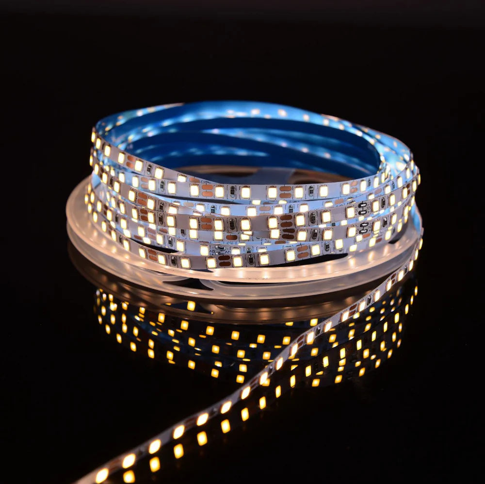 SMD2835 LED Strip Light, 5m Roll | 12V DC | 120 LEDs/m | 8W/m | White 3000K / 4000K / 6000K  | 4mm / 5mm PCB | Non-Waterproof IP00
