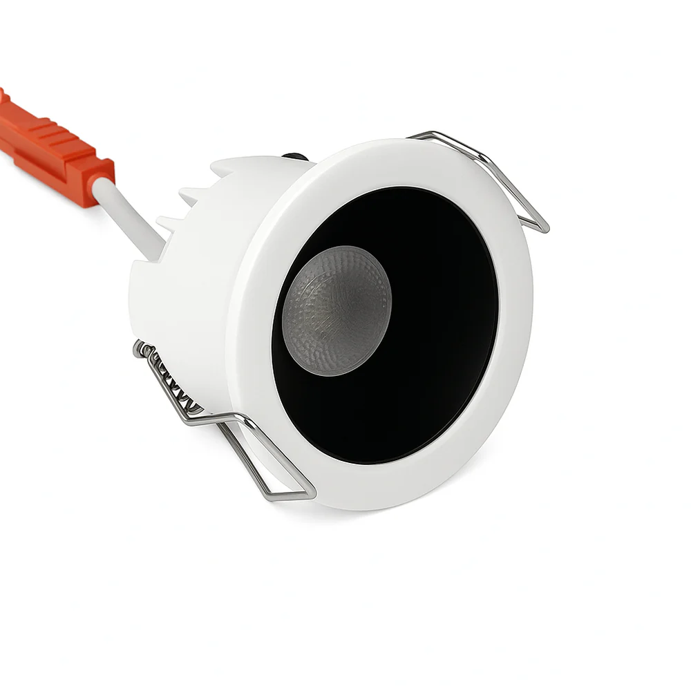 FX-4 Series Ultra-Mini Recessed LED Downlight | 2W | Ø1" Cutout | 25° Beam | AC100–240V | CRI 90+ | Micro Accent Ceiling Light | White Trim | 4 / 10 Pack | Non-Dimmable
