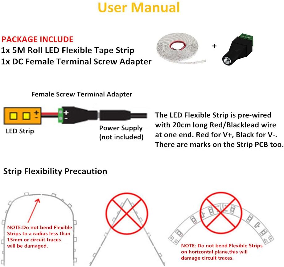 LightingWill Ultraviolet LED Strip, LightingWill 365nm-370nm 16.4FT 72W 5M 12V SMD5050 300LEDs UV Ultraviolet Non-waterproof Tri-chip 10mm White PCB Flexible LED Strips 60LEDs/M 14.4W/M, for UV Curing, Metal Crack