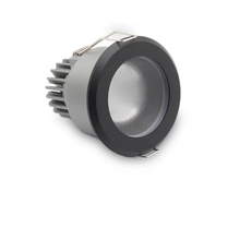 FX-1 Series IP65 LED Recessed Light | 7W / 12W / 15W | CRI 80+ | AC100–240V | Vapor-Proof Ceiling Fixture for Bathroom, Sauna & Outdoor Use | Black Trim | 4 / 10 Pack | Non-Dimmable