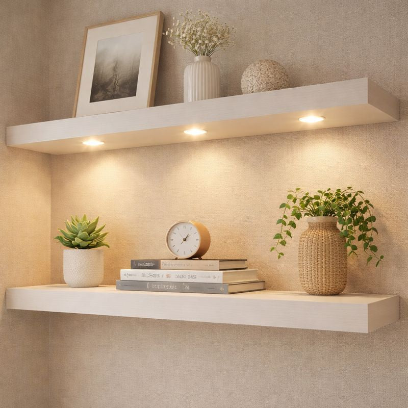 16-Pack Recessed LED Deck Lights – 0.6W Each | Warm White / Natural White  | AC100–265V Input with Power Adapter | US / EU / UK / AU Plug Options | IP67 Waterproof Inground Step Lights Kit for Deck, Garden, Yard, Stairs & Pathway Lighting