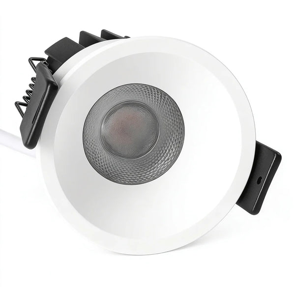 CDG-US Angled Reflector 9W (2.6″) Deep Anti-Glare Full Spectrum LED Downlight | 90–140V | 4/12 Pack | 5CCT Adjustable | 24° Beam | White Housing | CRI>97 | Architectural Recessed Lighting