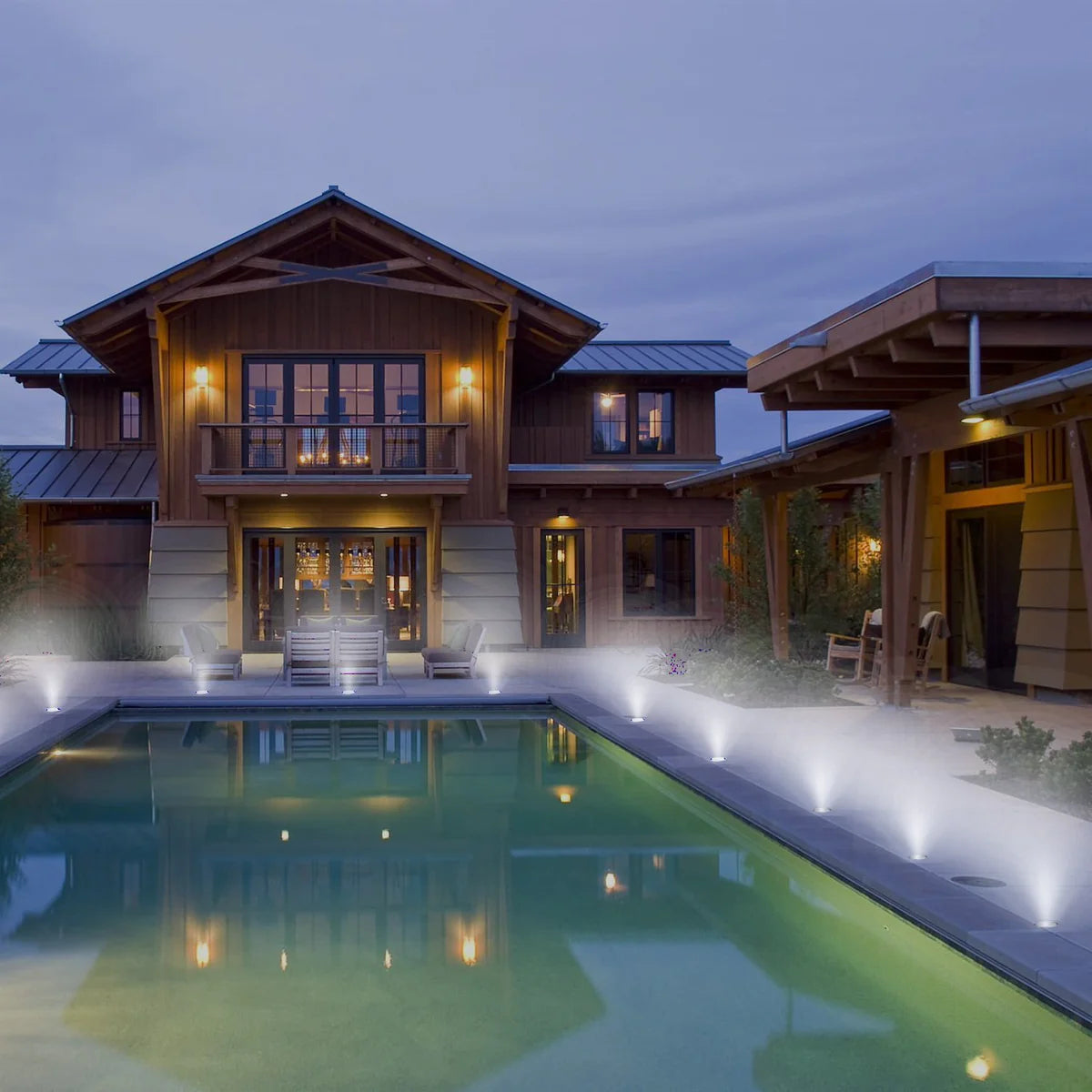 16-Pack Recessed LED Deck Lights – 0.6W Each | Warm White / Natural White  | AC100–265V Input with Power Adapter | US / EU / UK / AU Plug Options | IP67 Waterproof Inground Step Lights Kit for Deck, Garden, Yard, Stairs & Pathway Lighting