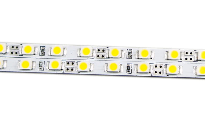 LightingWill SMD2835 4MM Wide Rigid LED Strip Light – DC12V / 24V | 12W/M | 120 LEDs/M | 4mm PCB | 1Meter Length | Warm White / Natural White / Daylight White / Cool White / Blue / Red / Green | High Brightness Indoor Lighting | 10 / 50PCS