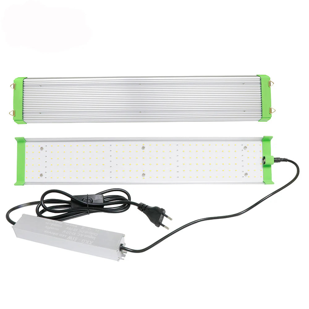 Full Spectrum Quantum Panel LED Grow Light - AC85–277V | 45W | SMD2835 - 226 LEDs | 5000K / 3000K + 660nm Red + 730nm IR + 395nm UV | Included Hanging Rope, Switch Power Supply | for Indoor Plants & Hydroponics