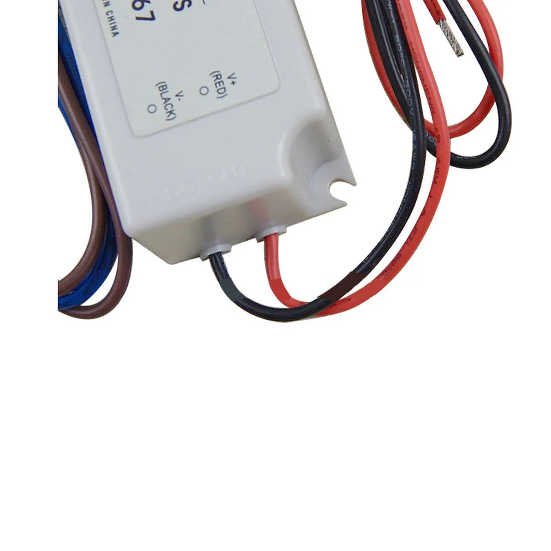 MEANWELL LPV Series 60W IP67 Waterproof Switching Power Supply, 12V/24V DC Output, AC90-264V Input, UL/CE Certified, Plastic Housing, Outdoor Power Supply