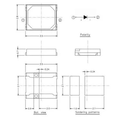 395–405nm UV LED Emitters – Pack of 1000 / 4000 | SMD2835 / SMD5050 | 0.5W | Gold Wire | 400nm UV Chips for 3D Printing, Curing & Fluorescent Lighting
