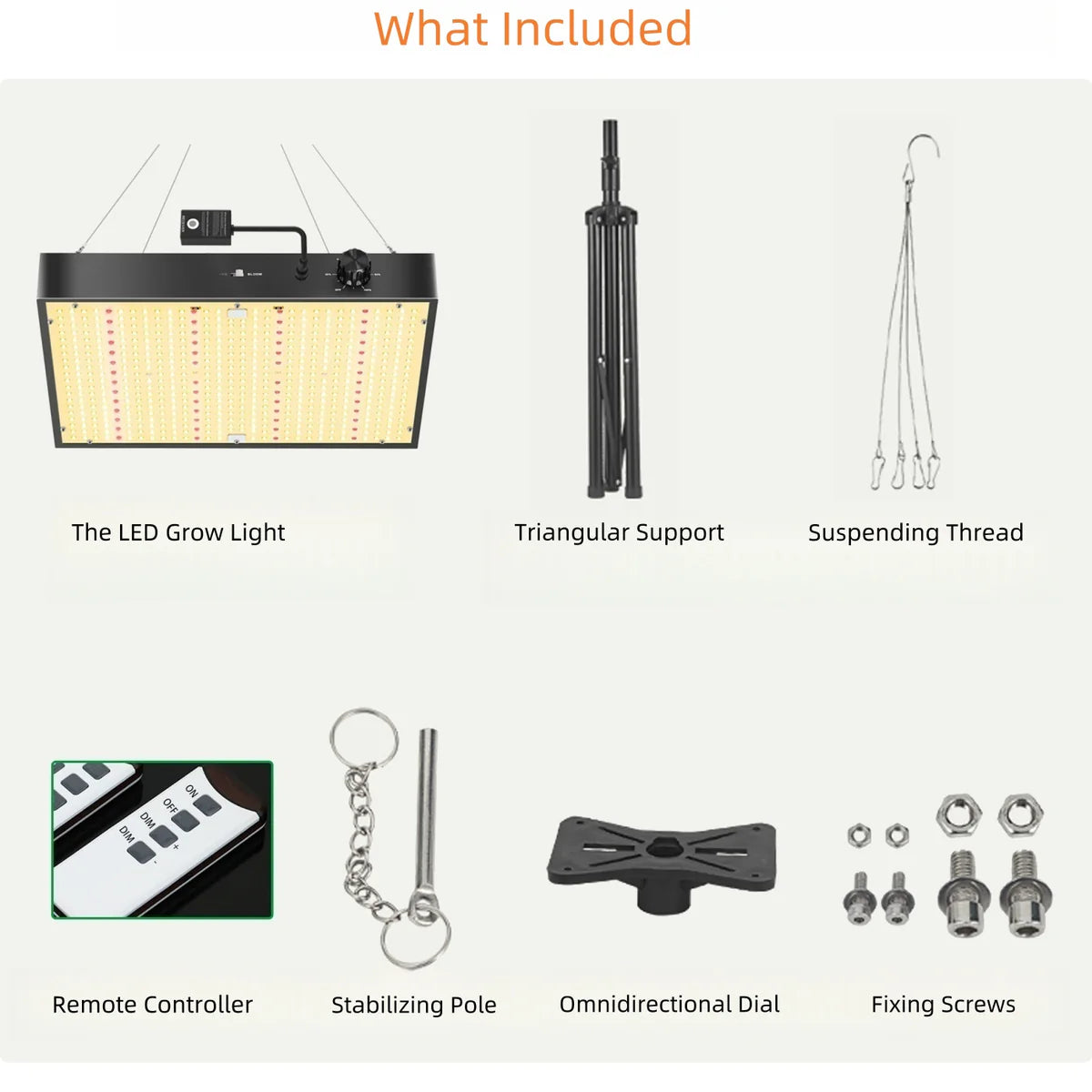 GP-Plus Series Professional Full Spectrum LED Grow Light - AC110 – 220V | 100W / 150W / 200W / 300W / 400W | 3.5×3FT – 6×5FT | VEG & Bloom Dual Mode | 0–10V Dimming | Remote Control | Daisy Chain | Silent Fan | Hanging Rope | US / EU / UK / AU Plug