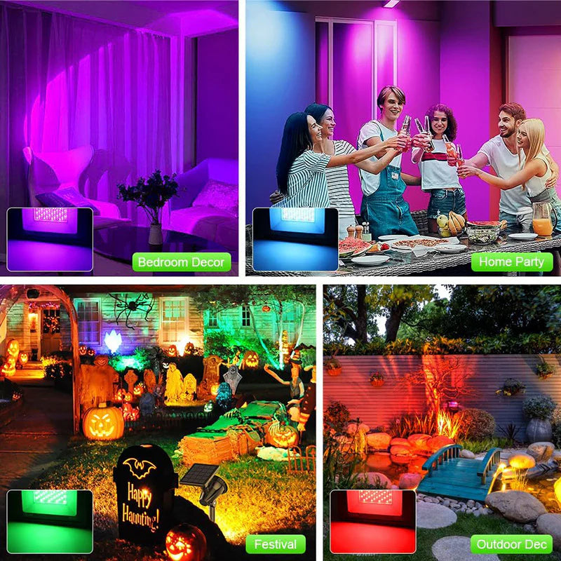 LightingWill FL-IC Series RGBIC LED Flood Light 10W-50W WS2811 Addressable IP66 24V DC Outdoor Landscape Light Aluminum Housing Wall Wash Stage Lighting 2/10-Pack