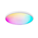 12 Inch 24W White / Black Smart RGBCW Round Slim LED Ceiling Lights – AC 220–240V | RGB Color Changing, 2700K–6500K Adjustable with Dimmable Brightness | Compatible with Alexa/Google Home/APP Control WiFi Light for Bedroom/Kids Room/Party – 2-Pack